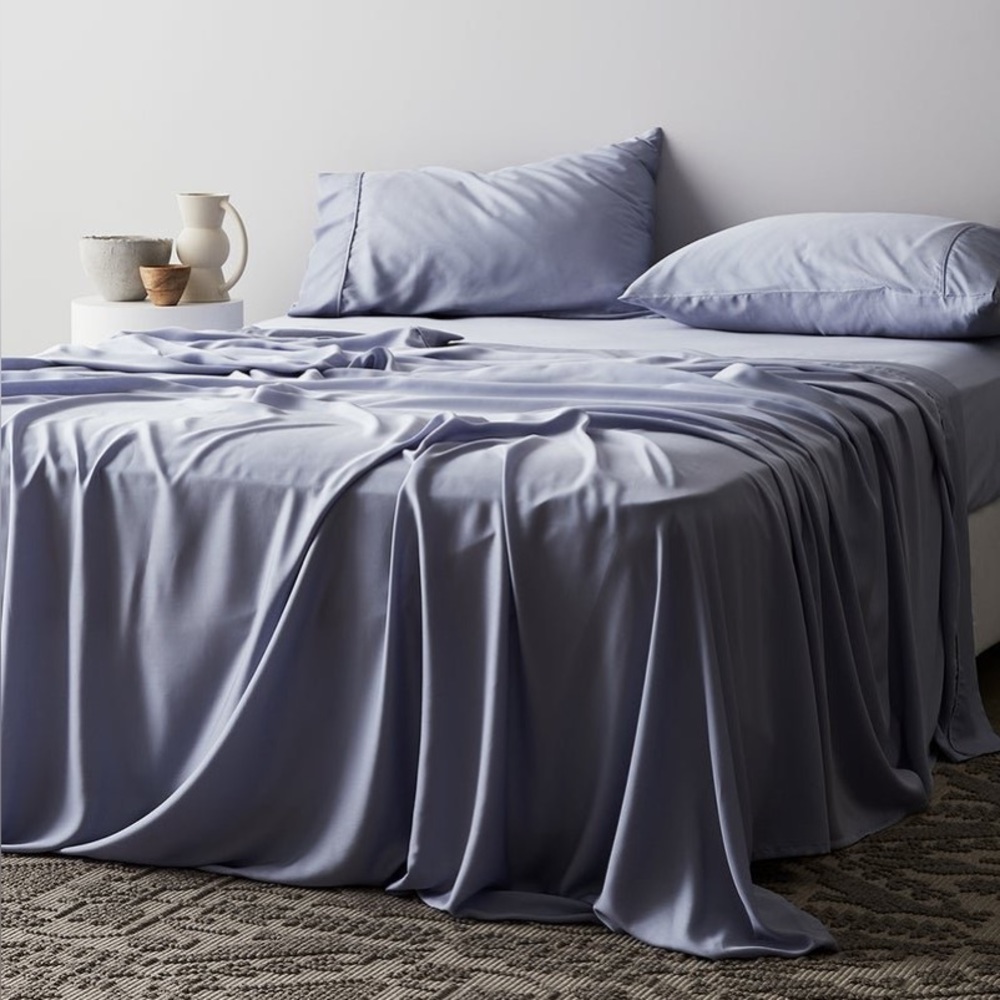 Bamboo Double Bed Sheet Set - 100% Organic Rayon from Bamboo - 4 Piece